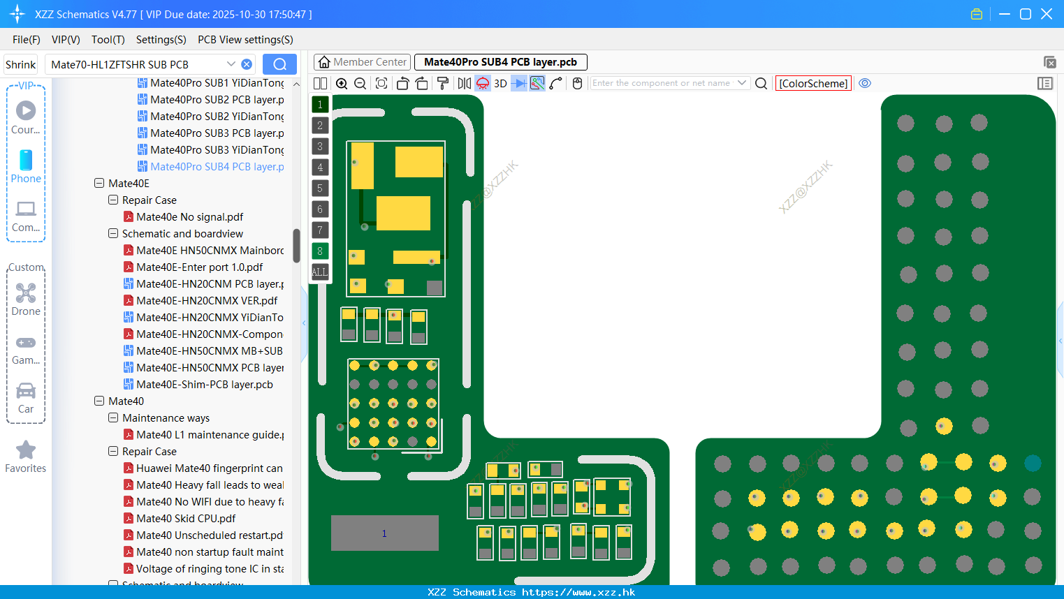 Huawei Mate40Pro SUB4 PCB Layer